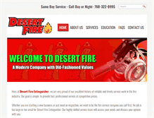 Tablet Screenshot of desert-fire.com